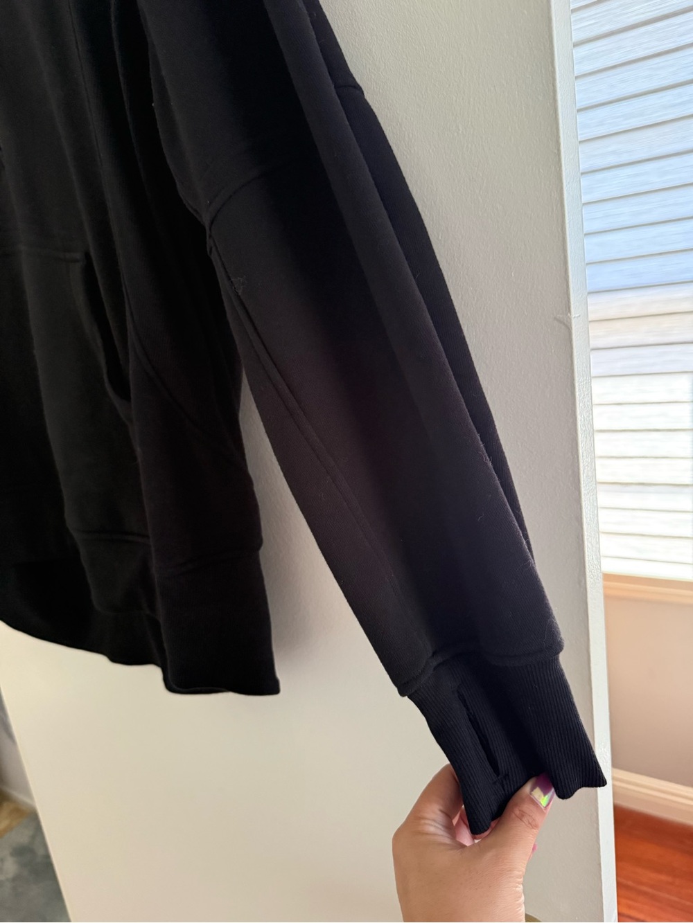 Lululemon Scuba Oversized Funnel-Neck Half Zip Long Black - M/L - Picture 9 of 15